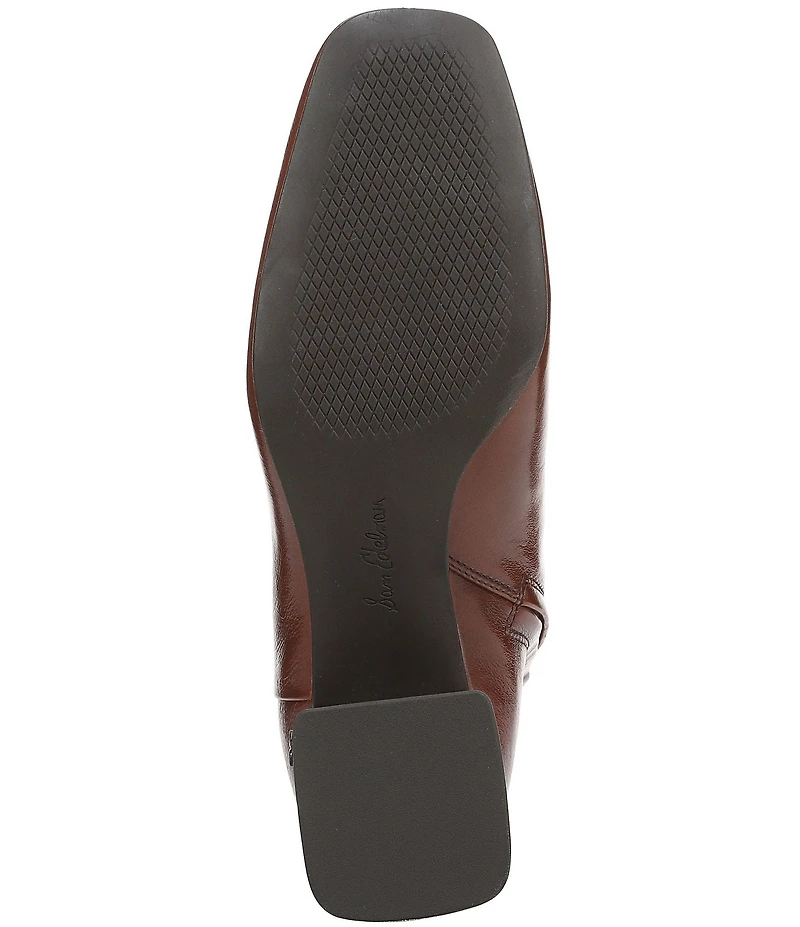 Sam Edelman Paige Leather Square Toe Dress Booties