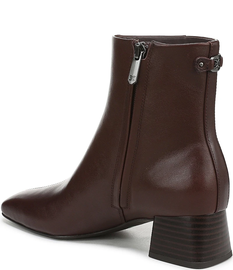 Sam Edelman Paige Leather Square Toe Dress Booties