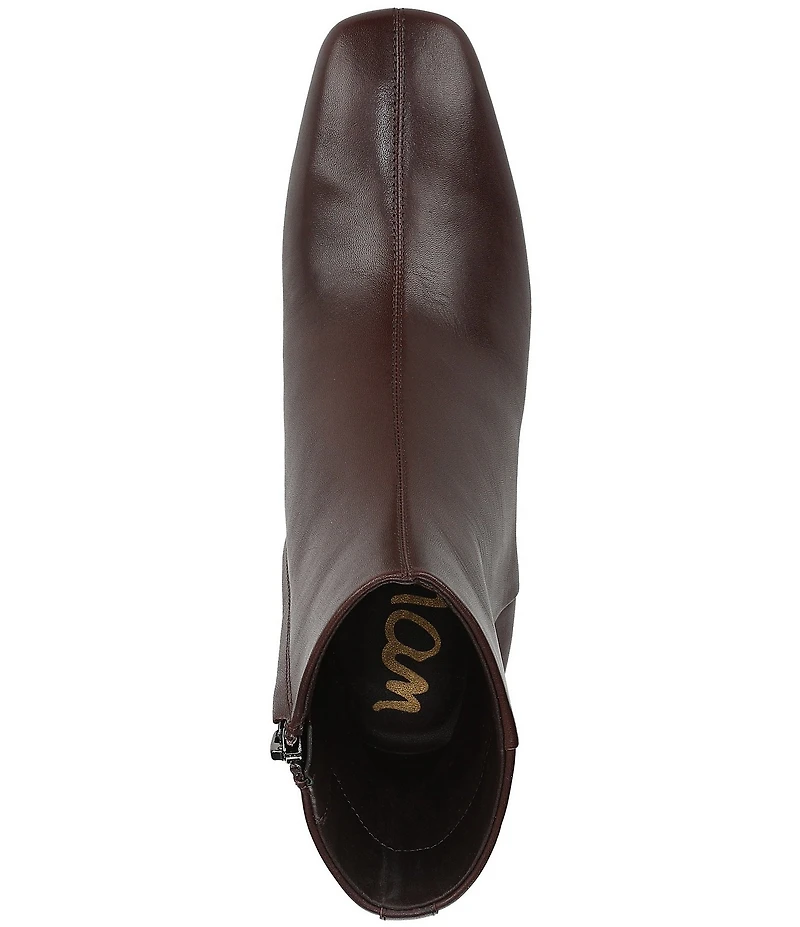 Sam Edelman Paige Leather Square Toe Dress Booties