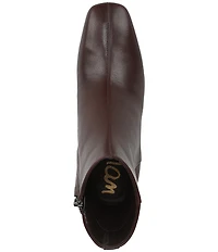 Sam Edelman Paige Leather Square Toe Dress Booties
