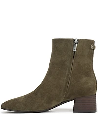 Sam Edelman Paige Suede Square Toe Dress Booties