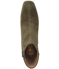 Sam Edelman Paige Suede Square Toe Dress Booties