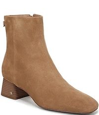 Sam Edelman Paige Suede Square Toe Dress Booties
