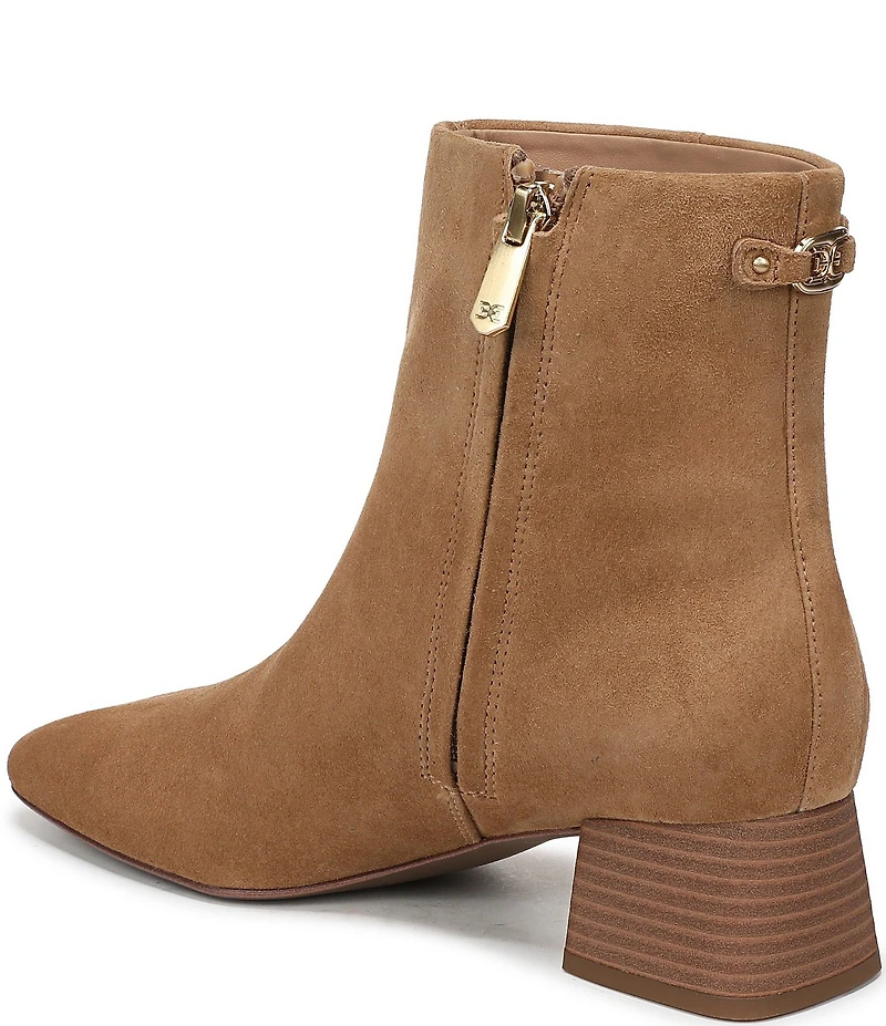 Sam Edelman Paige Suede Square Toe Dress Booties