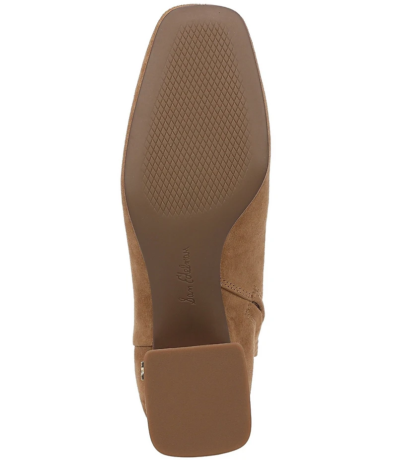 Sam Edelman Paige Suede Square Toe Dress Booties