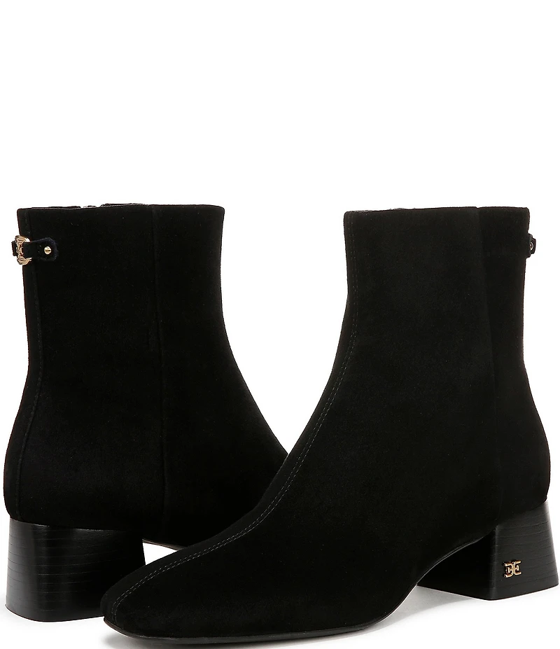 Sam Edelman Paige Suede Square Toe Dress Booties