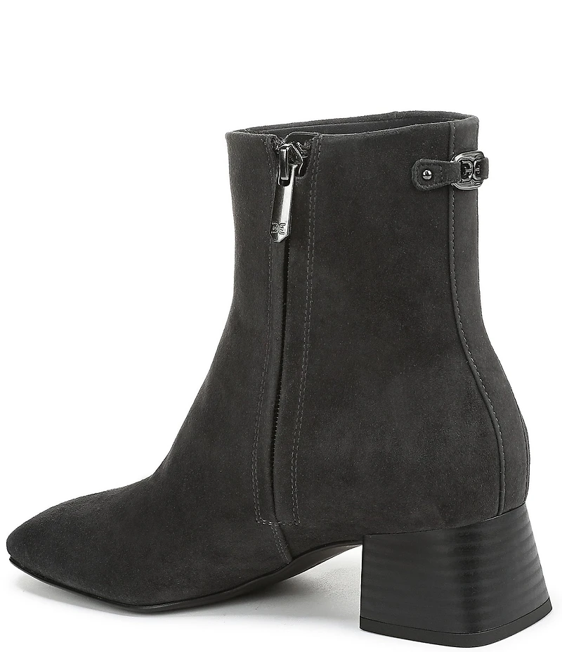 Sam Edelman Paige Suede Square Toe Dress Booties