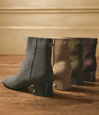 Sam Edelman Paige Suede Square Toe Dress Booties
