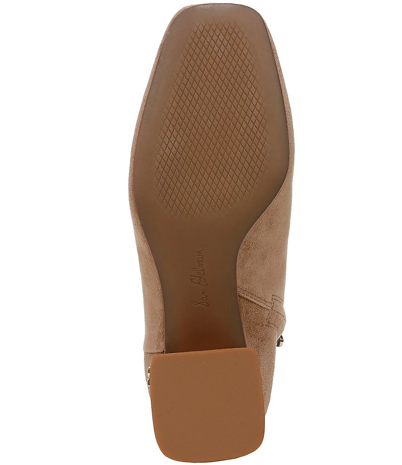 Sam Edelman Paige Suede Square Toe Dress Booties