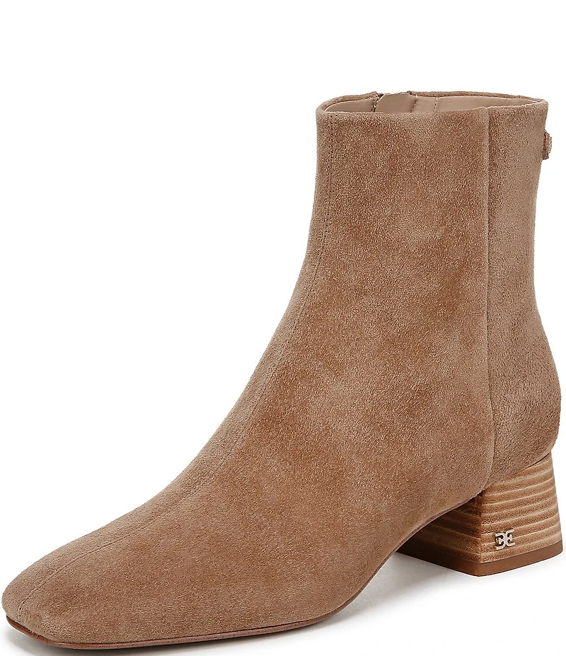 Sam Edelman Paige Suede Square Toe Dress Booties