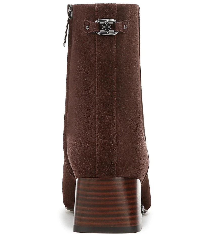 Sam Edelman Paige Suede Square Toe Dress Booties