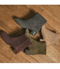 Sam Edelman Paige Suede Square Toe Dress Booties