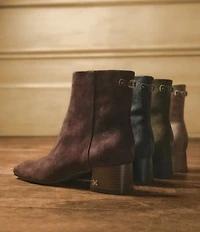 Sam Edelman Paige Suede Square Toe Dress Booties