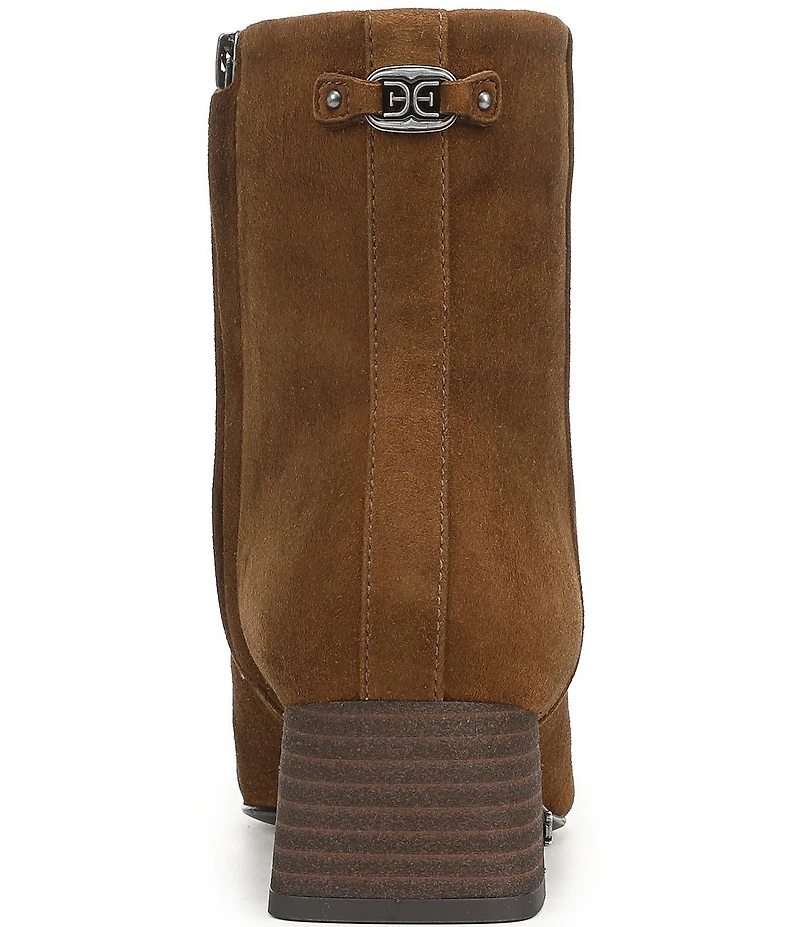 Sam Edelman Paige Suede Square Toe Dress Booties