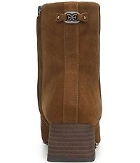 Sam Edelman Paige Suede Square Toe Dress Booties