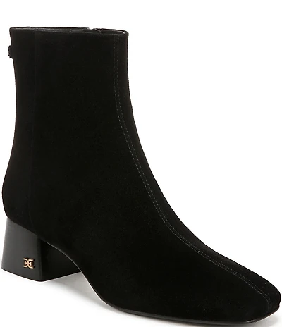 Sam Edelman Paige Suede Square Toe Dress Booties