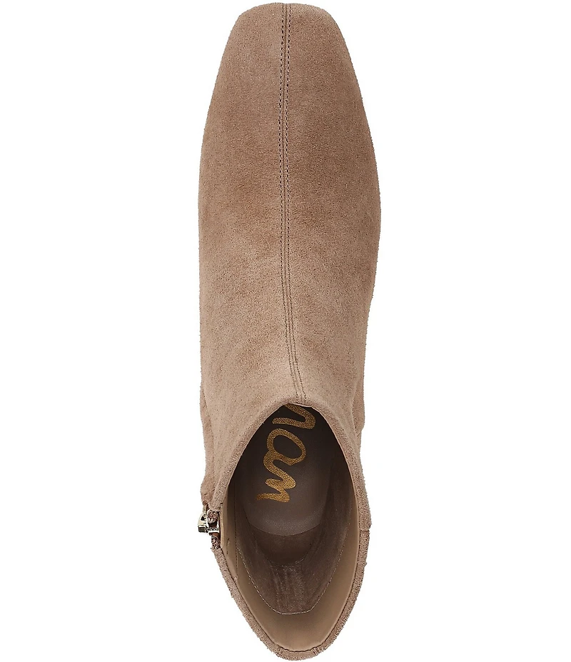 Sam Edelman Paige Suede Square Toe Dress Booties
