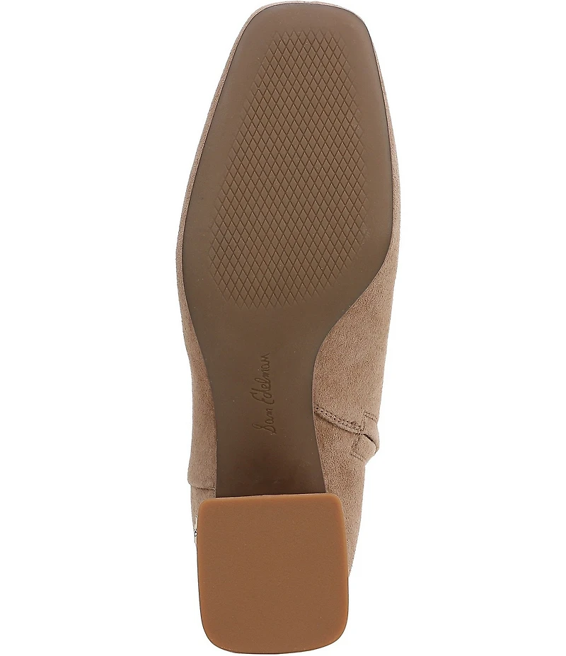 Sam Edelman Paige Suede Square Toe Dress Booties