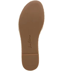 Sam Edelman Pauleena Leather Double E Logo Platform Wedge Slide Sandals