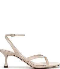 Sam Edelman Pax Leather Ankle Wrap Thong Dress Sandals