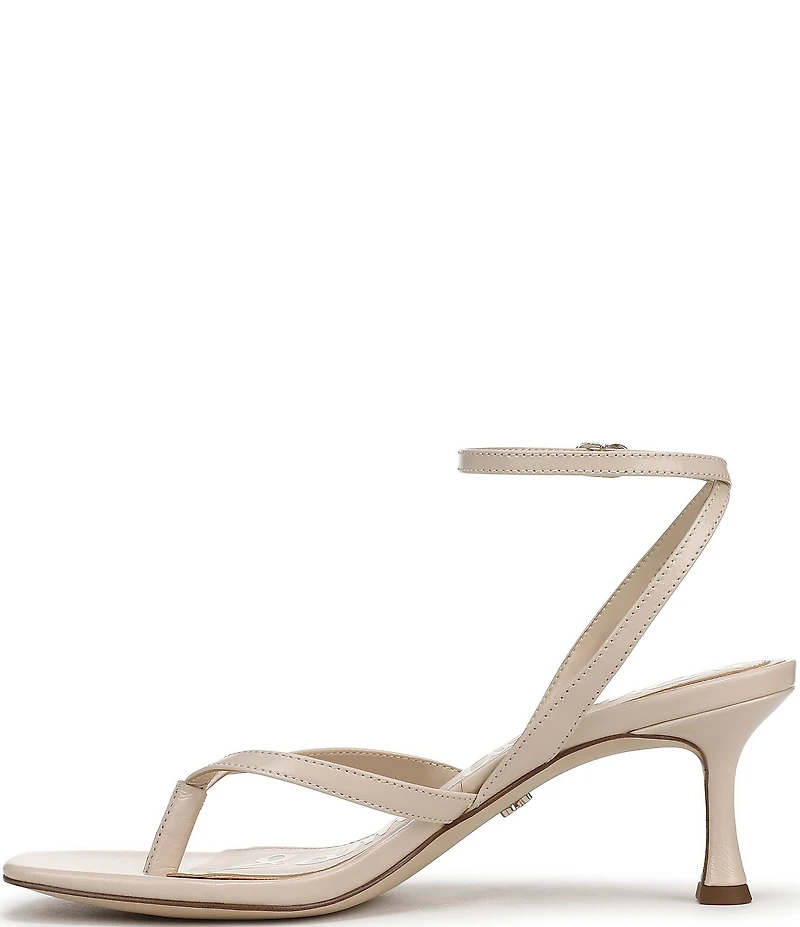 Sam Edelman Pax Leather Ankle Wrap Thong Dress Sandals