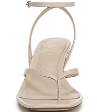 Sam Edelman Pax Leather Ankle Wrap Thong Dress Sandals