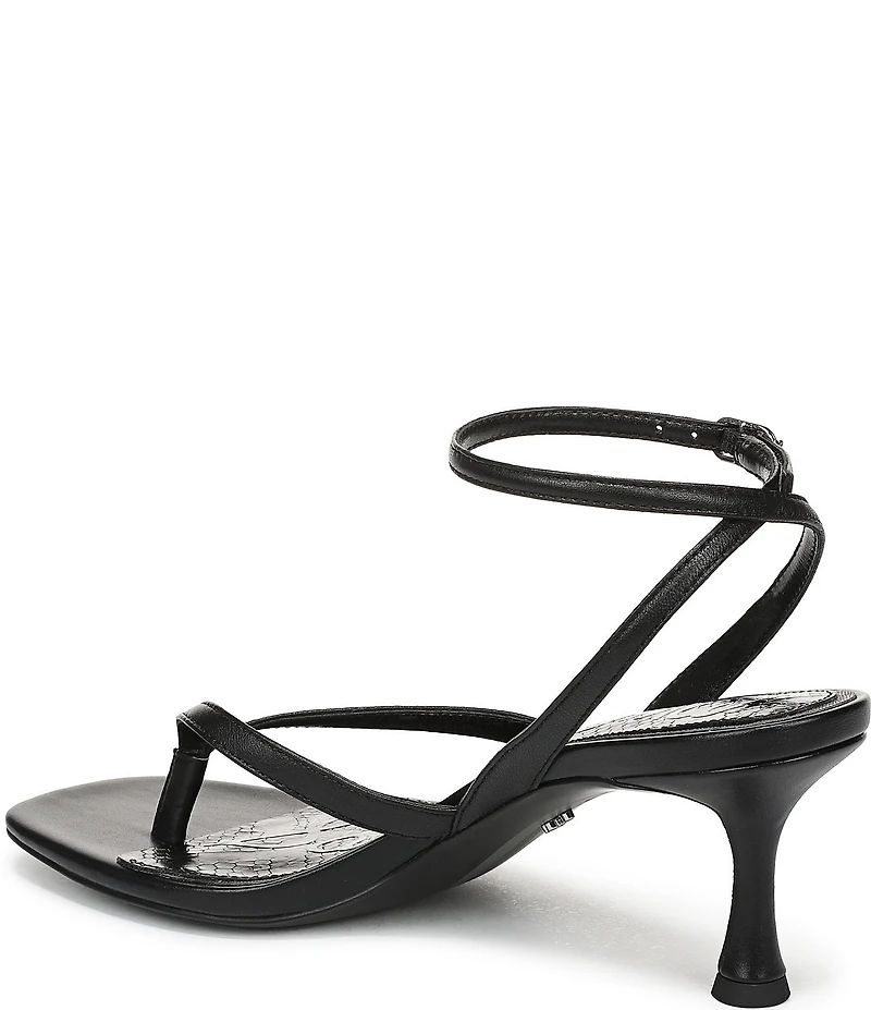 Sam Edelman Pax Leather Ankle Wrap Thong Dress Sandals