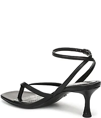 Sam Edelman Pax Leather Ankle Wrap Thong Dress Sandals