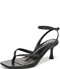 Sam Edelman Pax Leather Ankle Wrap Thong Dress Sandals