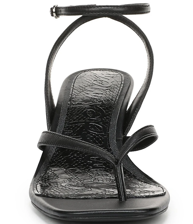 Sam Edelman Pax Leather Ankle Wrap Thong Dress Sandals