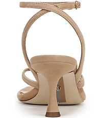 Sam Edelman Pax Suede Ankle Wrap Thong Dress Sandals