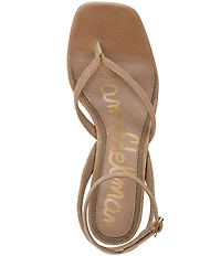Sam Edelman Pax Suede Ankle Wrap Thong Dress Sandals