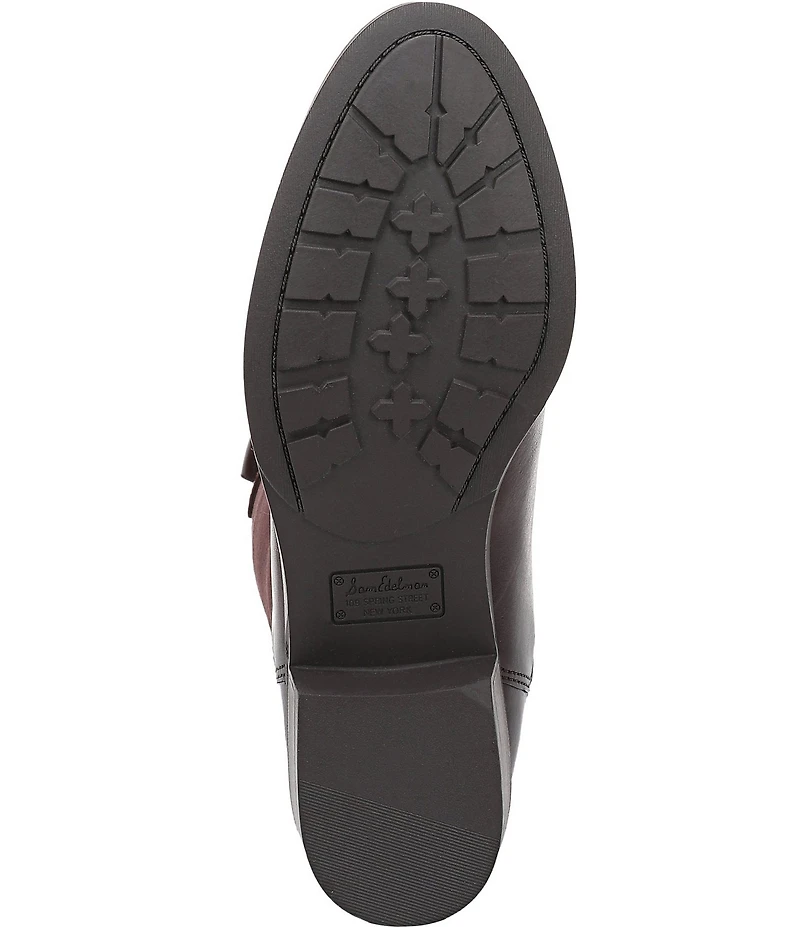 Sam Edelman Penny Leather and Suede Tall Riding Boots