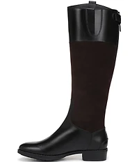 Sam Edelman Penny Leather and Suede Tall Riding Boots