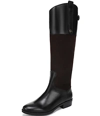 Sam Edelman Penny Leather and Suede Tall Riding Boots