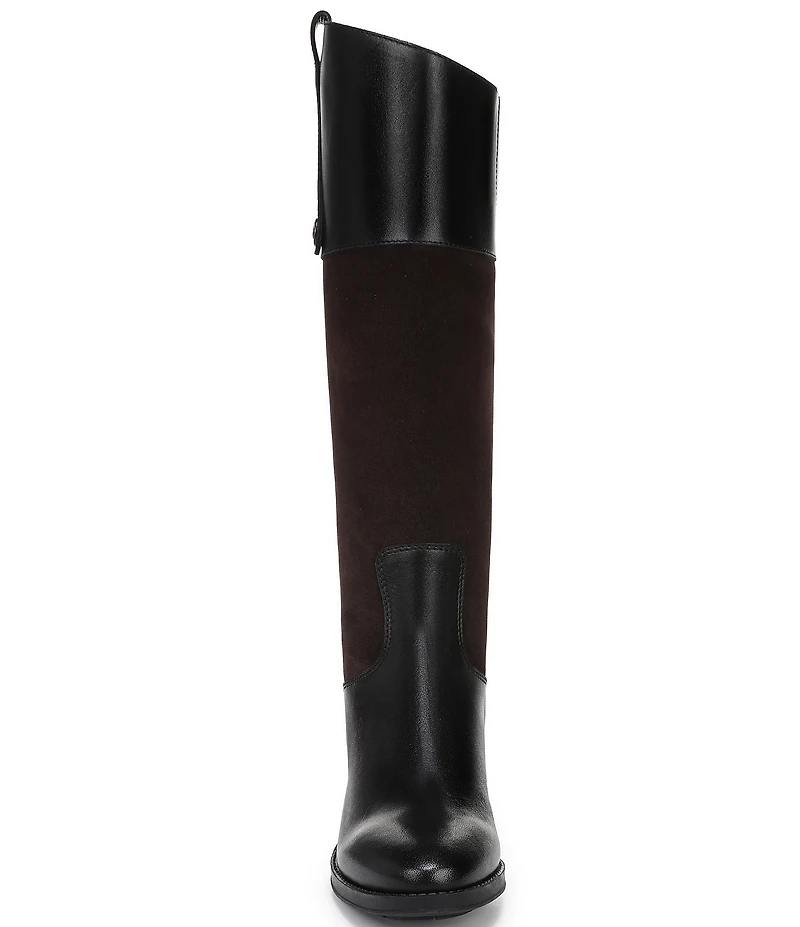 Sam Edelman Penny Leather and Suede Tall Riding Boots