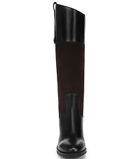 Sam Edelman Penny Leather and Suede Tall Riding Boots