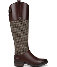Sam Edelman Penny Leather and Tweed Tall Riding Boots