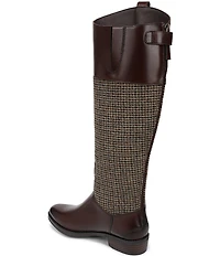 Sam Edelman Penny Leather and Tweed Tall Riding Boots