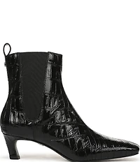 Sam Edelman Peony Crocodile Embossed Leather Chelsea Dress Booties