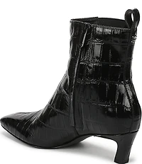 Sam Edelman Peony Crocodile Embossed Leather Chelsea Dress Booties