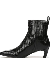 Sam Edelman Peony Crocodile Embossed Leather Chelsea Dress Booties