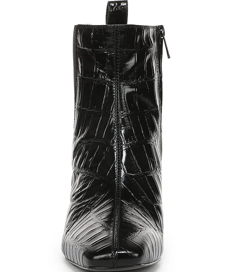 Sam Edelman Peony Crocodile Embossed Leather Chelsea Dress Booties