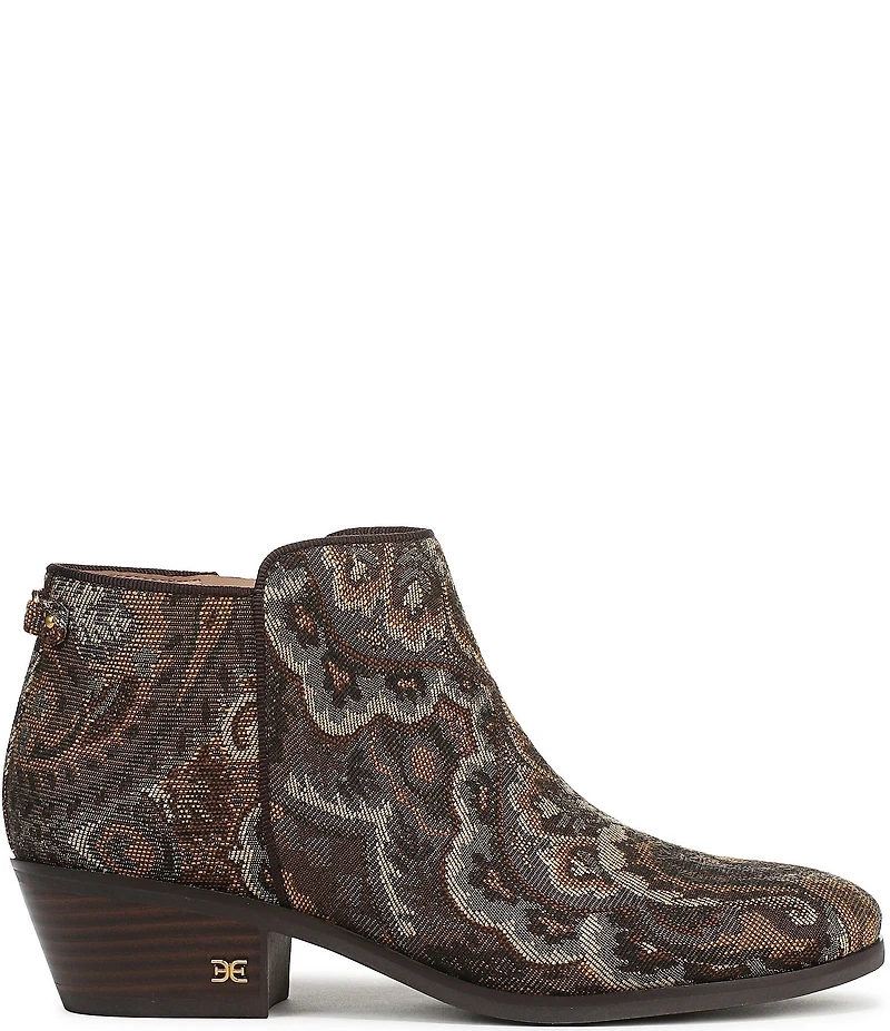 Sam Edelman Petty Paisley Print Fabric Ankle Booties
