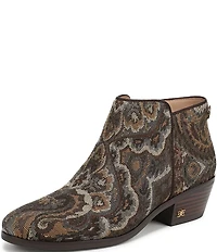 Sam Edelman Petty Paisley Print Fabric Ankle Booties