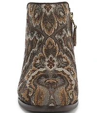 Sam Edelman Petty Paisley Print Fabric Ankle Booties
