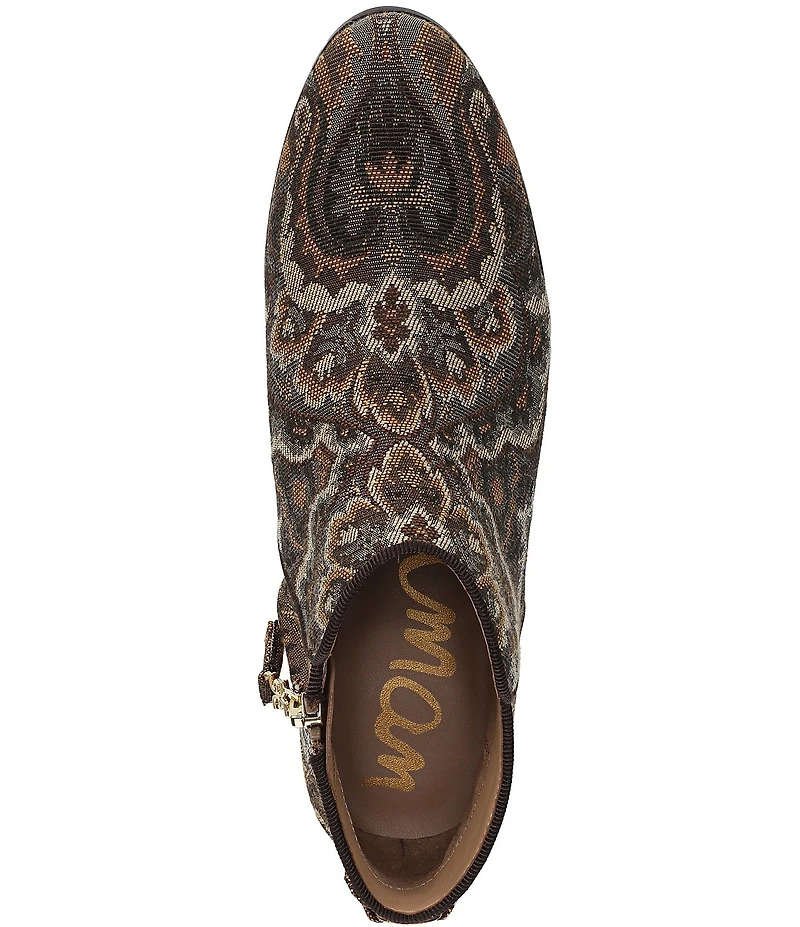 Sam Edelman Petty Paisley Print Fabric Ankle Booties