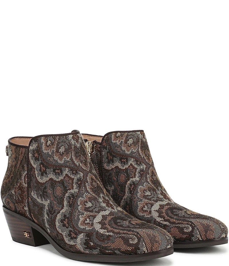 Sam Edelman Petty Paisley Print Fabric Ankle Booties