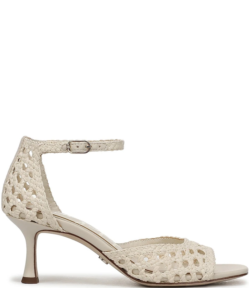 Sam Edelman Peyton Woven Raffia Ankle Wrap Dress Sandals