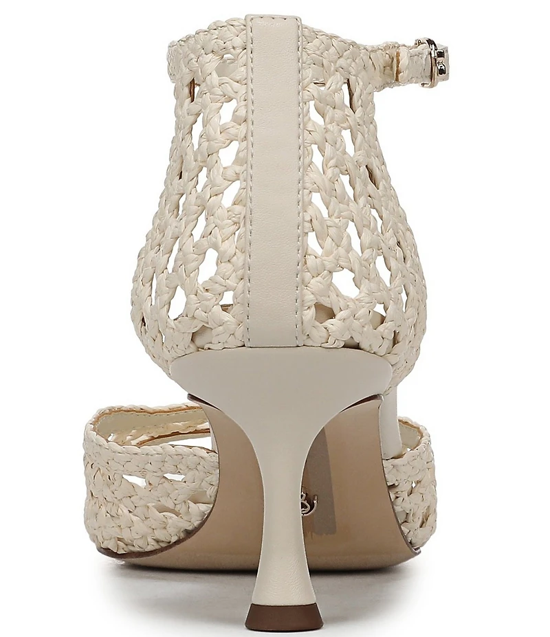 Sam Edelman Peyton Woven Raffia Ankle Wrap Dress Sandals